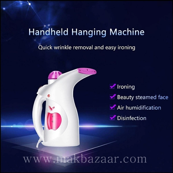Portable Steam Thermal Spa Steamer for Beauty Salon Family Fabric Steam Brush, Facial Steamer for Cold and Cough (Facial Handheld Garment Steamer, Multicolor) 